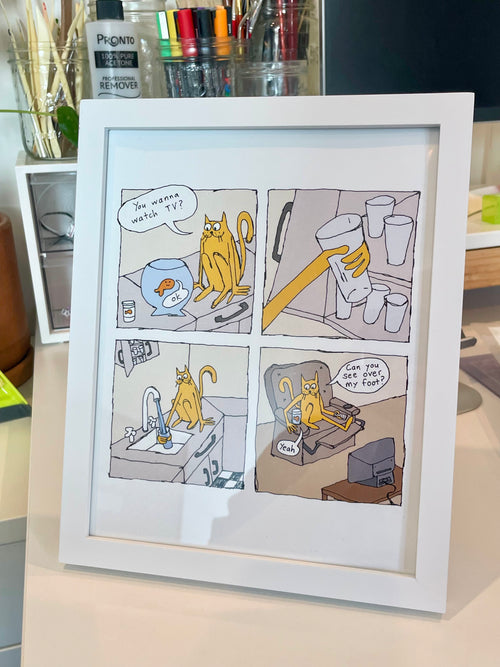 FISH & CAT Friendship Art Print